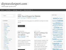 Tablet Screenshot of diytravelexpert.com